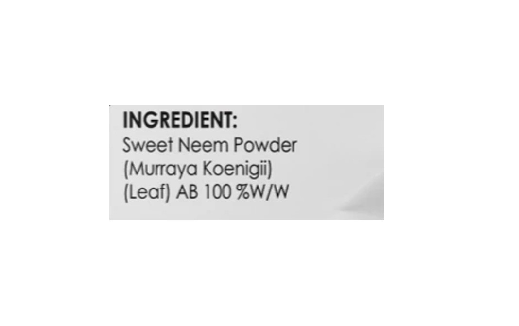 Health Vit Sweet Neem Powder (Murraya Koenigii)   Pack  100 grams